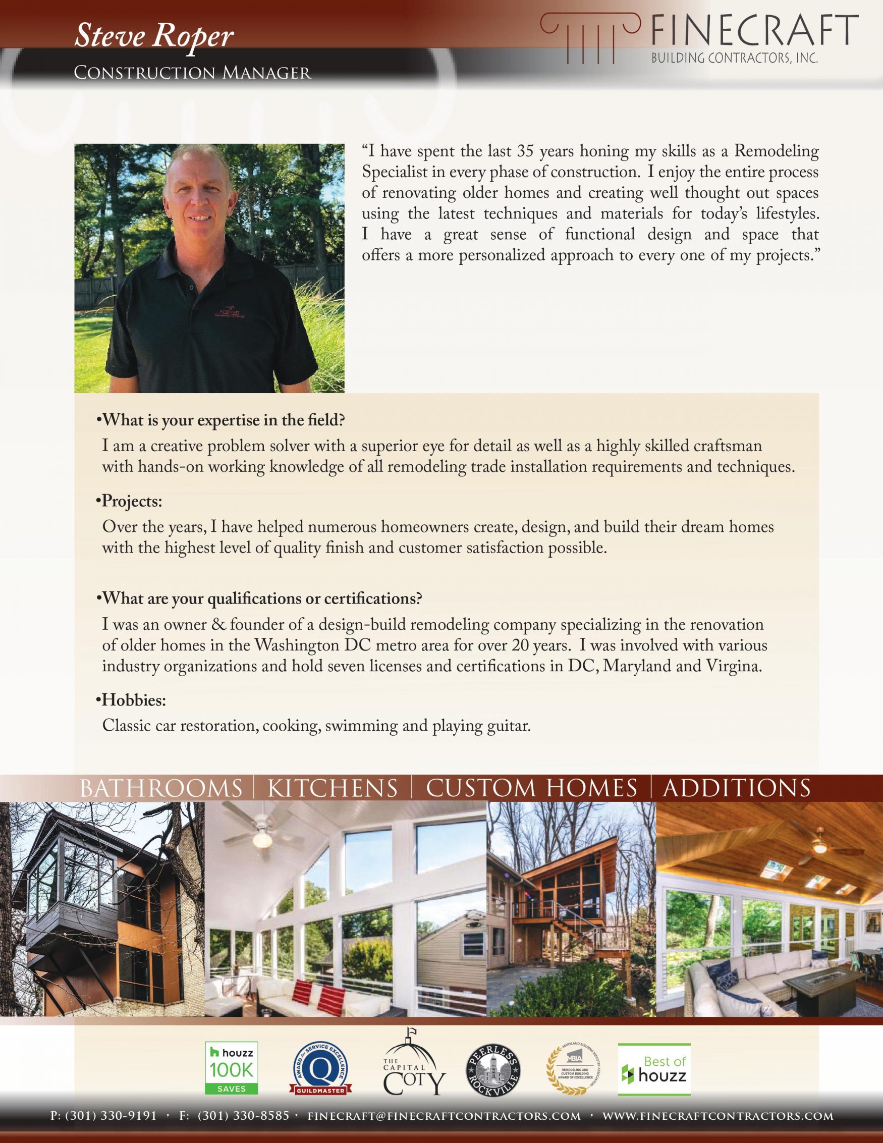 Spotlight on The Finecraft Team - Steve Roper – Blog – FineCraft ...