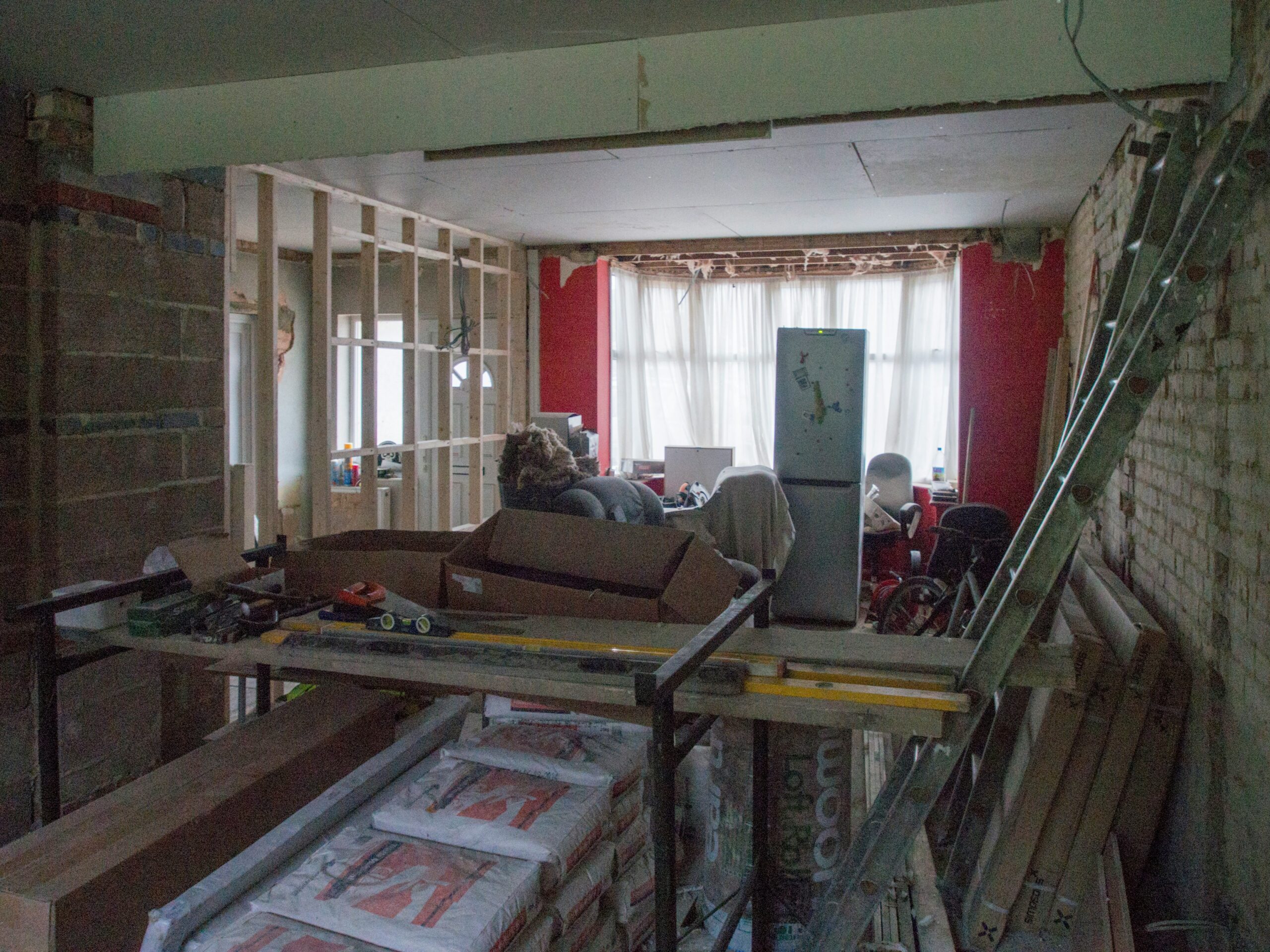 home under renovation