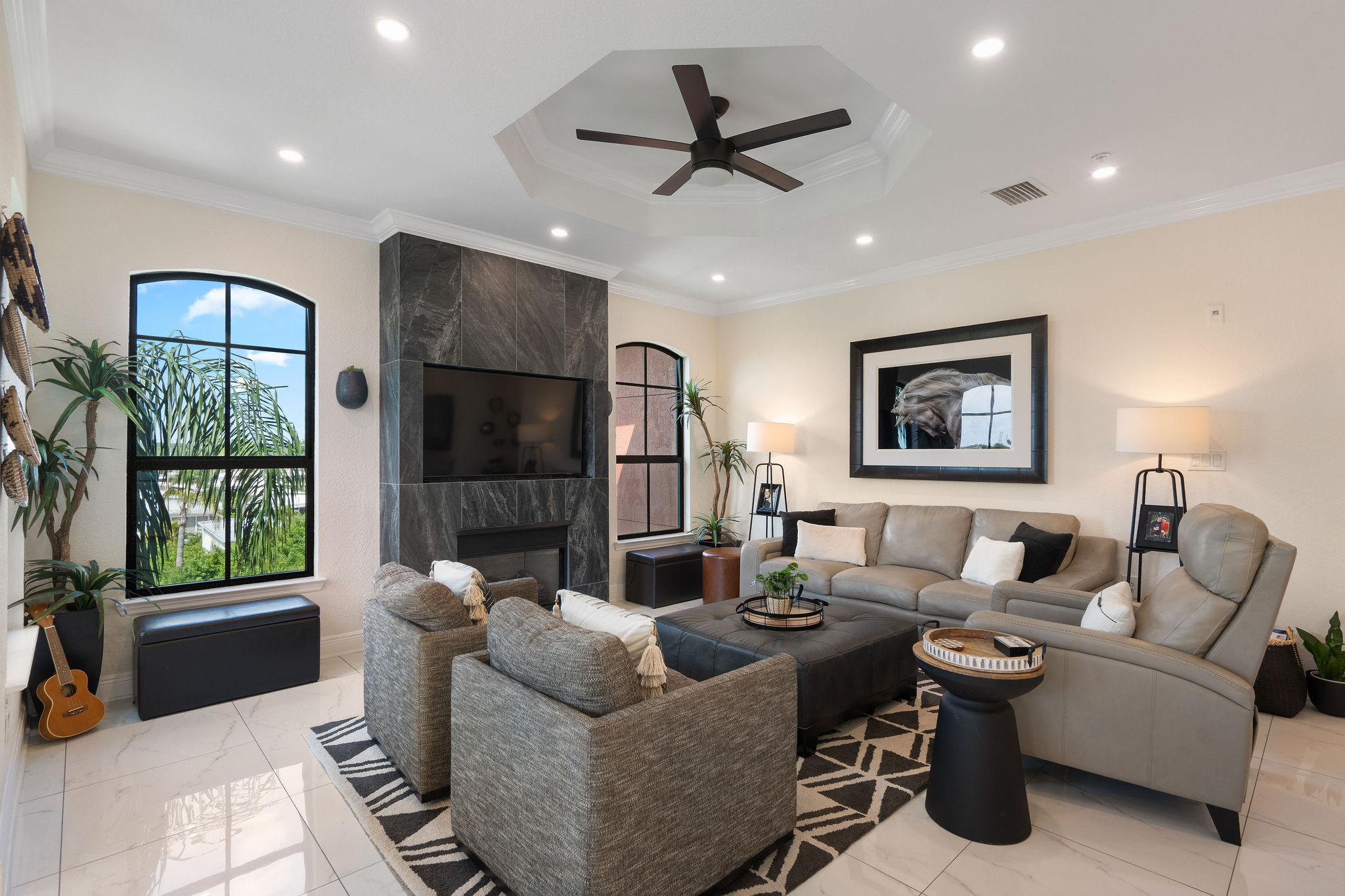 Secondary Living Angle Highlighting Architectural Symmetry