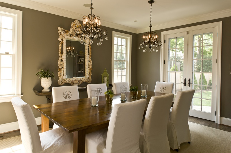 Bright renovated dining room with outdoor connection